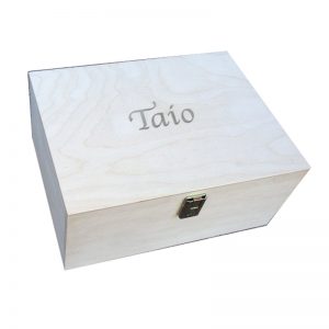 Personalised Plain Unfinished Wooden Keepsake Box for your to decorate