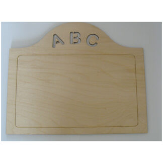 Plain Wooden Sign Plaque ABC laser cut - childrens bedroom sign to decorate
