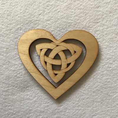 wood craft shapes - celtic heart
