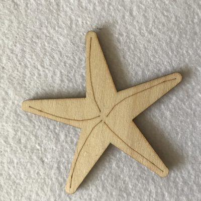 Wood Craft Shape Starfish