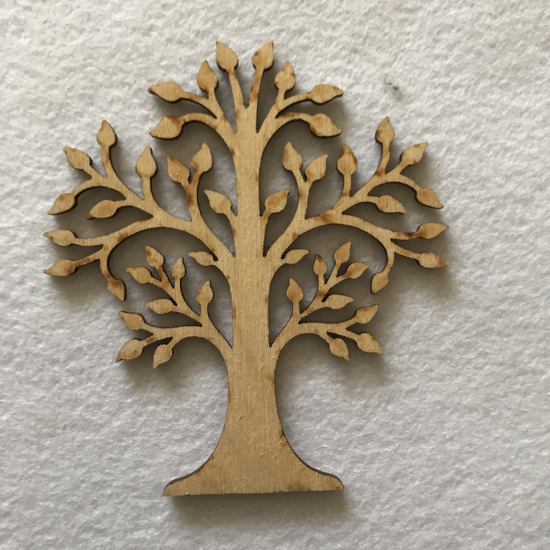 wooden tree craft shapes