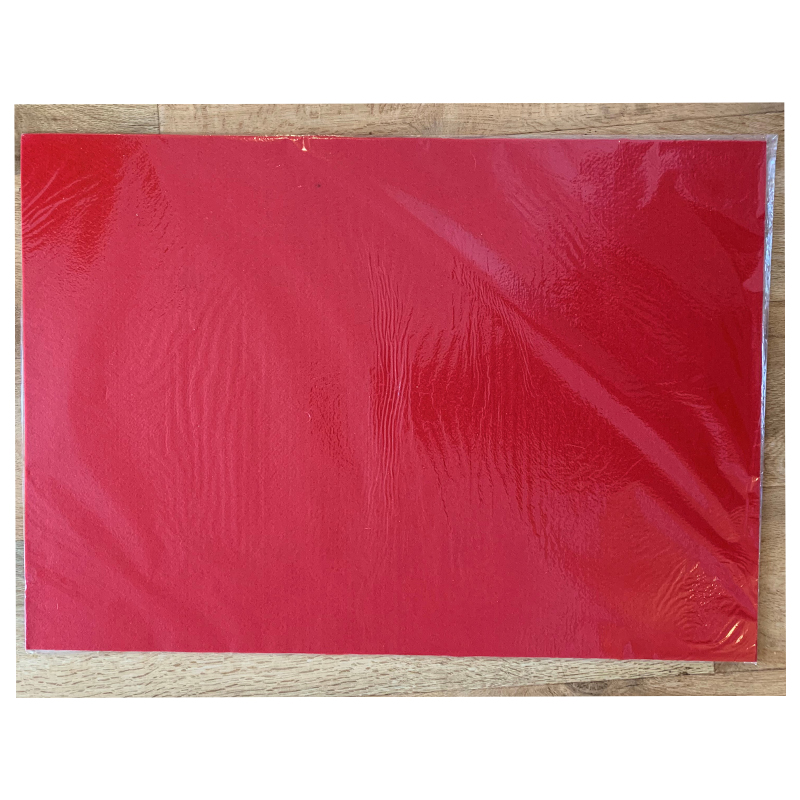 Red Thick Felt Sheet for Crafts 70cm x 50cm – 3-4mm