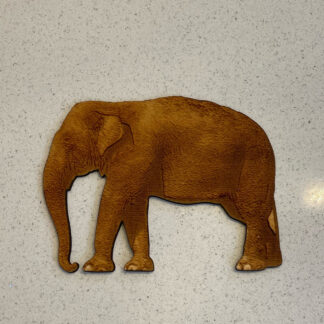 Elephant Laser Cut Photograph 3D Wood Embellishment Crafts