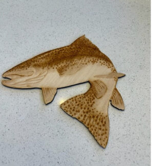 Trout Fish Laser Cut Photograph 3mm Wood Craft Shape
